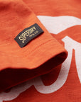 Superdry Copper Label Script T-Shirt | Rust Orange