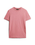 Superdry Crew Neck Slub Short Sleeved T-Shirt | Rose Pink