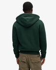 Superdry Essential Logo Zip Hoodie | Forest Green