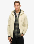 Superdry Essential Logo Zip Hoodie | Stone Beige