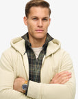 Superdry Essential Logo Zip Hoodie | Stone Beige