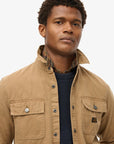 Superdry Flannel Workwear Shirt | Sandstone Brown