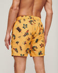 Superdry Hawaiian Print Swim Shorts | Yellow