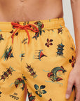 Superdry Hawaiian Print Swim Shorts | Yellow