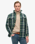 Superdry Merchant Shirt Jacket | Green Check