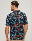 Superdry Hawaiian Short Sleeve Shirt | Navy Fire Floral