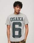 Superdry Osaka Graphic Tee | Ash Grey