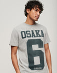 Superdry Osaka Graphic Tee | Ash Grey