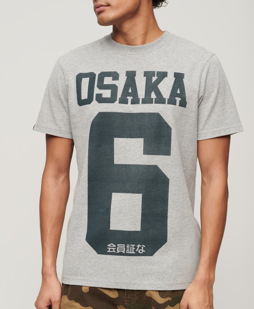 Superdry Osaka Graphic Tee | Ash Grey