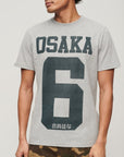 Superdry Osaka Graphic Tee | Ash Grey