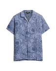 Superdry Printed Linen Short Sleeve Shirt | Crystal Optic