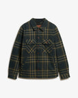 Superdry Quilt Check Overshirt | Navy Check