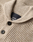 Superdry Shawl Collar Jumper | Desert Taupe Marle