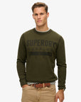 Superdry Surplus Graphic Sweatshirt | Washed Olive