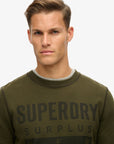 Superdry Surplus Graphic Sweatshirt | Washed Olive