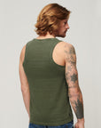 Superdry Textured Tank | Olive