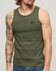 Superdry Textured Tank | Olive