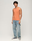 Superdry Textured Tank | Rust Orange