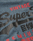 Superdry VL Duo Tee | Blue Jasper