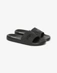 Superdry Vegan Logo Pool Slides | Black