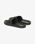 Superdry Vegan Logo Pool Slides | Black