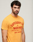 Superdry Workwear Flock T-Shirt | Yellow