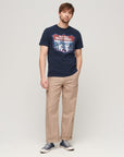 Superdry Gasoline Workwear T-Shirt | Navy