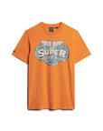 Superdry Gasoline Workwear Graphic T-Shirt | Rust Orange