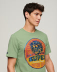 Superdry Gasoline Workwear Graphic T-Shirt | Soft Green