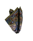 Monti Castello Silk Pocket Square | Paisley Party