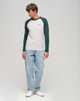 Superdry Baseball Long Sleeve Top | Green