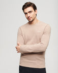 Superdry Essential Crew Jumper | Birch Brown Marle