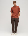 Superdry Contrast Stitch Pocket T-Shirt | Smoked Cinnamon Orange