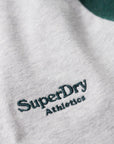 Superdry Essential Baseball Long Sleeve Top | Glacier Grey/Green